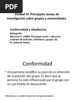 Conformidad y Obediencia