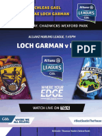 Wexford V Laois AHL 2021 Online Programme