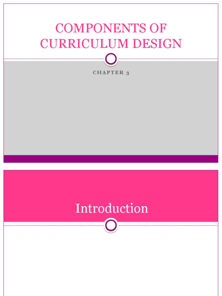 Key Components of Curriculum Design | PDF | Curriculum | Affect ...