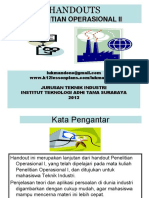 Modul Penelitian Operasional II