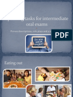 Speaking Tasks For Intermediate Oral Exams