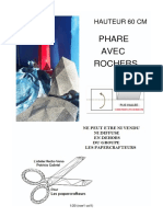 Phare Avec Rochers: Hauteur 60 CM