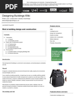 Risk in building design and construction