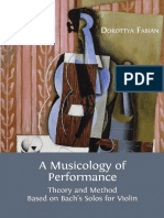 Dorottya Fabian A Musicology of Performance Open Book Publishers