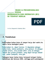 Identifikasi & Pengendalian Bahan Kimia Berbahaya Dan Beracun (B3) Di Tempat Kerja