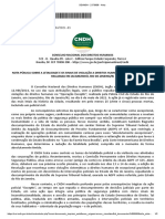 Nota Pública CNDH letalidade ação policial Jacarezinho RJ