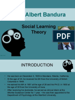 Albert Bandura: Social Learning Theory