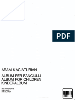 Aram Khachaturian - Album per fanciulli, per pianoforte