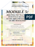 Building The Teaching Portfolio Related To The Implementation of The Modalities