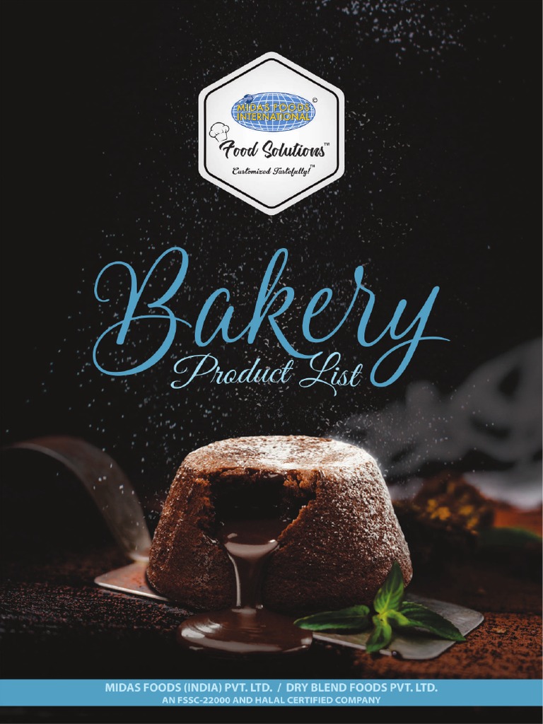 Bakery Products List 2020 PDF