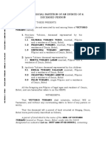 Sextrajudicial Partition of An Estate of A Deceased Person