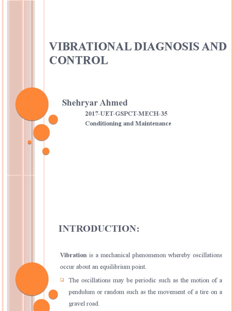 Vibration Diagnosis and Control Techniques | PDF | Oscillation | Mechanics