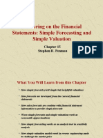 CH 15 Anchoring On The Financial Statements Simple Forecasting and Simple Valuation