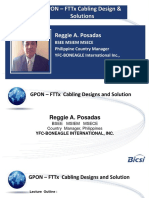 Gpon - FTTX Cabling Design & Solutions: Bsee Msiem Msece Philippine Country Manager Yfc-Boneagle International Inc.