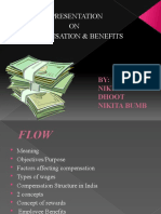 A Presentation ON Compensation & Benefits: BY: Nikita Dhoot Nikita Bumb