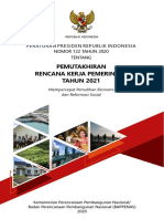 Perpres 122 Tahun 2020 Pemutakhiran RKP 2021