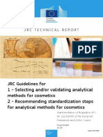 Selecting and or Validating Analytical Methods For Cosmetics
