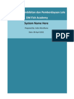 MODUL 1: Pembibitan Dan Pemberdayaan Lele DM Fish Academy: System Name Here