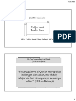 Al-Qur'an & Tradisi Ilmu - Prof. Dr. Hamid Fahmy Zarkasyi, M.Phil