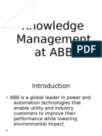 Knowlodgw Management in ABB