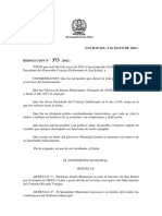 Resolución Duelo Departamental