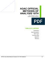 AOAC Official Methods of Analysis 19th PDF