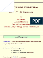 Me 6404 - Thermal Engineering UNIT - IV - Air Compressor