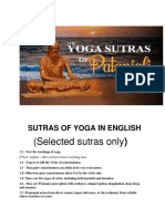 (Selected Sutras Only) : Sutras of Yoga in English