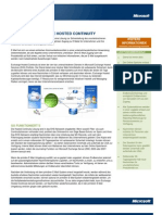 Exchange Hosted Services - Continuity - Datenblatt 2008