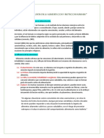 Factores Que Influyen en La Alimentacion y Nutricion Humana