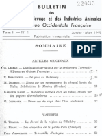 Koné K. 1947. Accidents mortels chez les zébus causés par des piqures d'ornithodores