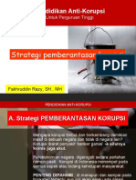 Strategi PEMBERANTASAN KORUPSI