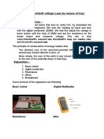 Verify KVL Using Four Resistors