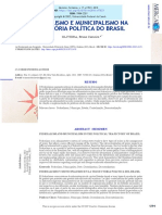 FEDERALISMO E MUNICIPALISMO NA TRAJETÓRIA POLÍTICA DO BRASIL