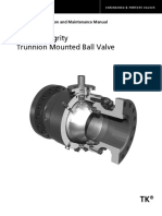 TK Hi-Integrity Trunnion Mounted Ball Valve: Installation, Operation and Maintenance Manual