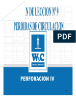 Plan de Leccion Nº 9 Perdidas de circulacion