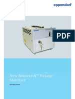 New Brunswick Voltage Stabilizer: Operating Manual