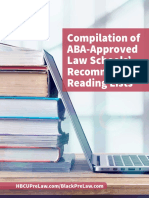 Booklet Compilation of ABA Approved Law Schools Recommended Reading Lists May 11