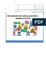 Programa de Senalizacion y Demarcacion Pg Gh 01