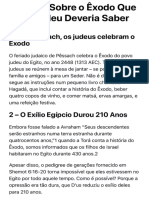 20 Fatos Sobre o Êxodo Que Todo Judeu Deveria Saber - Judaísmo Na Prática