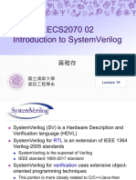 Eecs2070 02 Introduction To Systemverilog