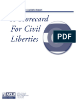 Ascorecard For Civil Liberties: The 2005 Colorado Legislative Session