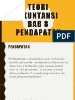 Teori Akuntansi Bab 8 Pendapatan