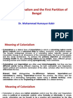 Rise of Nationalism and The First Partition of Bengal: Dr. Mohammad Humayun Kabir