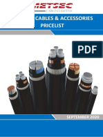 Electric Cables & Accessories Pricelist: September 2020