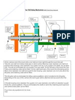 Crosssection Cable Driven Pan Tilt Pulley Mechanism