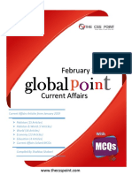 Monthly Global Point Current Affairs With MCQs Febriary 2019