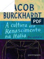 A Cultura Do Renascimento Na Itália by Jacob Burckhardt