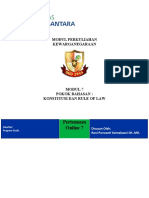 Modul 7 Undira Konstitusi Dan Rule of Law