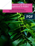 Impact of Neem Leaf Meal As A Feed Supplement in Poultry: World